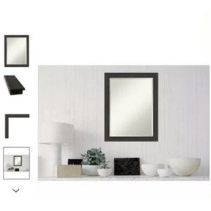 AMANTI Art Rustic Plank Framed Bathroom Vanity Wall Mirror, Various Sizes